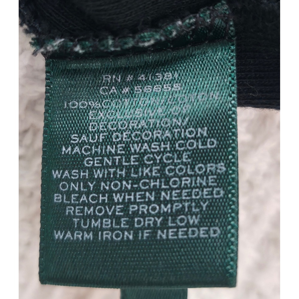 Lauren Ralph Lauren Top Womens 1X Black Cotton Long Sleeve Crew Neck Casual EUC - Picture 7 of 11